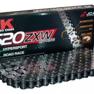 Ověřený RK hnací řetěz 520ZXW-120 (XW-RING) nýtovací spojka (CLF) v sadě barva STANDARD (objem: do 1200 ccm)
