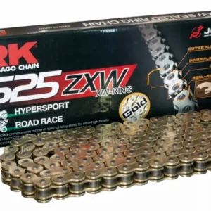 Finální Výprodej RK hnací řetěz GB525ZXW-120 (XW-RING) nýtovací spojka (CLF) v sadě barva zlatá (objem: do 1300 ccm)