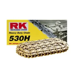 Levný RK hnací řetěz 530H-120 spona (CL) v sadě barva STANDARD (objem: do 400 ccm)