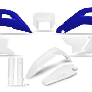 Odeslání Ihned UFO kompletní sada plastů (FULL KIT) s kryty tlumičů HUSQVARNA FE 250 / 350 / 450 / 501 25-26, TE 250 / 300 HERITAGE 25-26 barva bílá / modrá