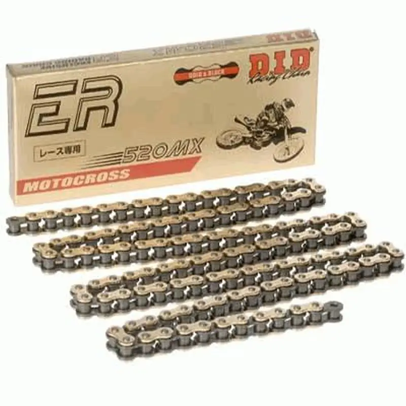 Značkový DID hnací řetěz 520MX-114 zlatý (114 článků) CROSS ULTRA bez O-kroužků, rozpojený + spojka