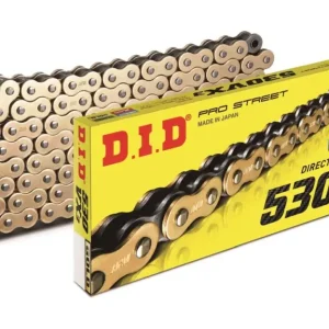 Výprodej DID hnací řetěz 50(530)VX3GB-116 (116 článků) X-RING zlatý rozpojený + nýtovací spojka (50VX3GB-116)