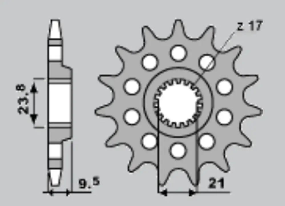JR řetězové kolo přední 2133 14 SUZUKI RMZ 450 '05-'13 (JTF1441.14) Must-Have