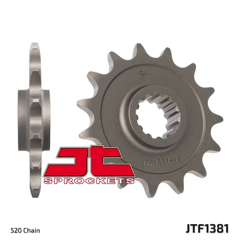 JT řetězové kolečko přední 2042 15 HONDA CB 500F/X '13-'15, CBR 500R '13-'16, NC 700 '12-'14, CT/CTX 700 14 (204215JT) (JTF1373.15) (řetěz 520) Ihned K Objednání