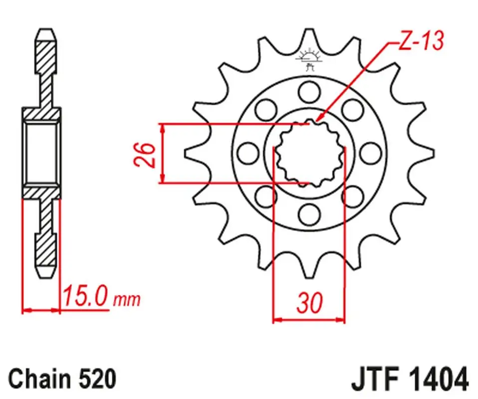 JT řetězové kolo přední 2199 16 (219916JT) Nejprodávanější