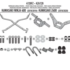 Cenová Bomba KAPPA zadní nosič kufru KAWASAKI NINJA 400 (18-22) Z 400 (19-22) (bez plotny)