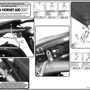 KAPPA nosič pod boční brašny HONDA CB 600F HORNET 07-10 Nejlepší Volba