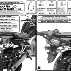 KAPPA nosič pod boční brašny YAMAHA FZ6 04-06 Dokud Zásoby Vydrží