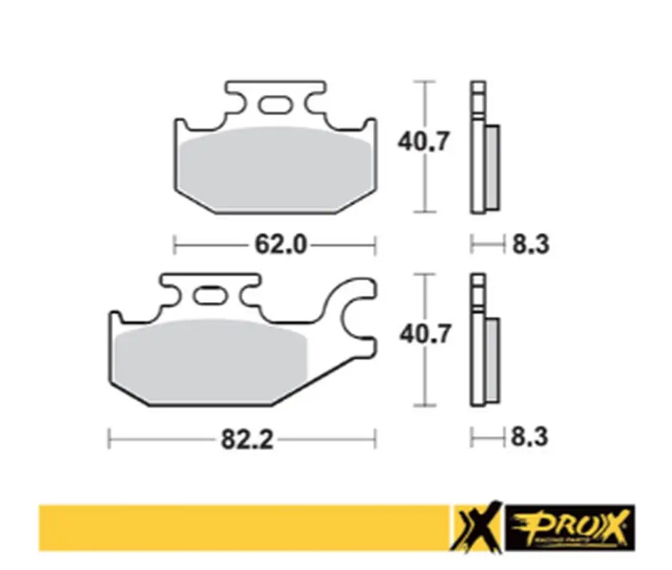 Cenový Hit PROX brzdové destičky KH413 SUZUKI LT-A/F 400F 08-15, LT-A 450X 07-10, LT-A 700X 05-07, LT-A 750X 08-15 levý přední
