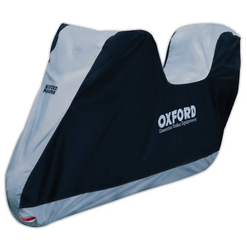 OXFORD AQUATEX voděodolná plachta na motocykl s prostorem na zadní kufr barva černá/šedá rozměr L Speciální Cena
