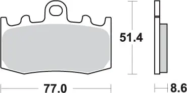 SBS brzdové destičky KH335 STREET PERFORMANCE (EXCEL) sintrované barva zlatá BMW R850/1100/1150/1200, K1200/1300 přední Kup Teď