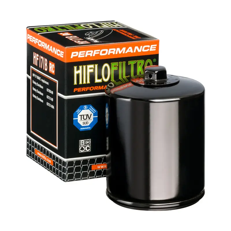 Oblíbený HIFLO olejový filtr HF 171 HARLEY-DAVIDSON / BUELL matice 17MM RACING černý (50)