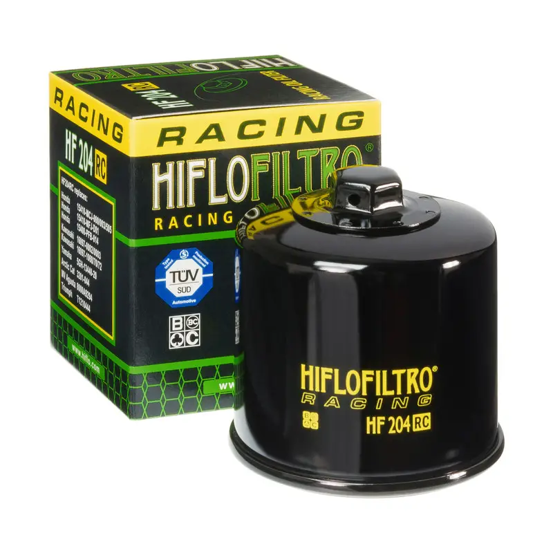 Akce HIFLO olejový filtr HF 204 RACING HONDA/ KAWASAKI/ YAMAHA matice 17MM (50)
