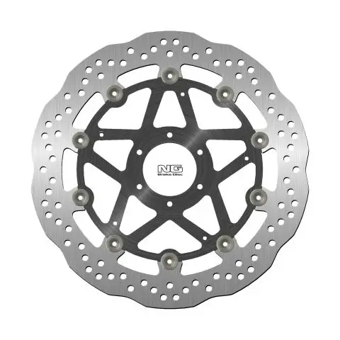 NG přední brzdový kotouč DUCATI MONSTER 696 08-14, ST3/ST4 03-07 (320X64X5mm) (6X8,5mm) WAVE plovoucí (prostředek hliníkový) Autentický