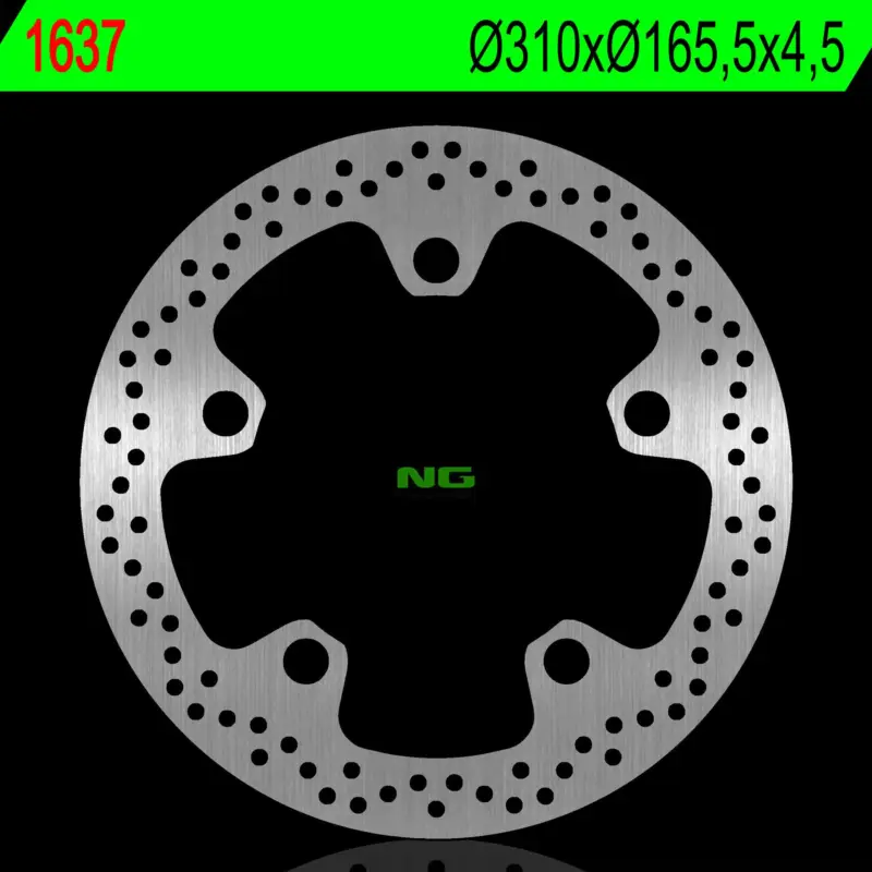 Omezená Nabídka NG přední brzdový kotouč HONDA VFR1200X CROSS TOURER 17-21, GL 1800 F6C 15 (310X165,5X4,5mm)(5X20,5mm)