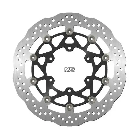 Vysoce Kvalitní NG přední brzdový kotouč SUZUKI GSXR ABS 1000 17-19 (320X102X5,0mm) (6X8,5mm) WAVE plovoucí (prostředek hliníkový)