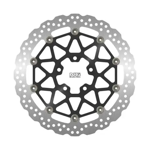 NG přední brzdový kotouč KAWASAKI ZX 10R SE ABS 19-20, ZX 10RR ABS 17-24 (330X70X5,0mm) (5X10,5mm) WAVE plovoucí (prostředek hliníkový) Hit Sezóny