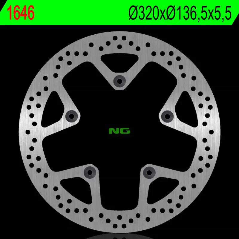 NG zadní brzdový kotouč BMW K 1600GT 10-22 (320X136,5X55mm) (5X10,5mm) Super Cena