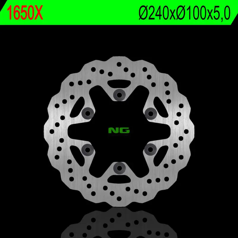 Hit Sezóny NG zadní brzdový kotouč KAWASAKI KLX 250 09-20, KLX 300 R 20 (240X100X5,0mm) (6X10,50mm) WAVE
