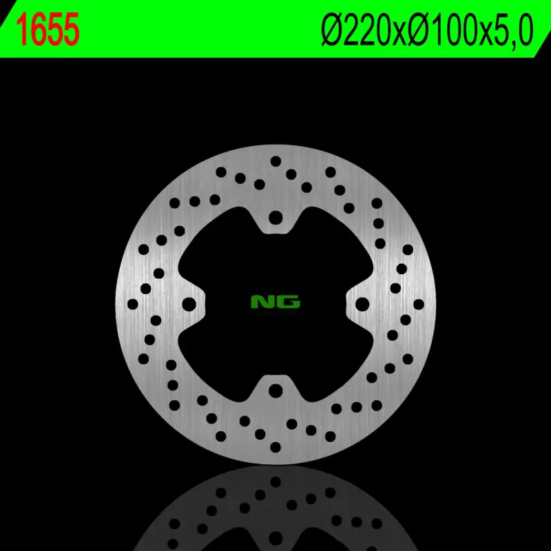 Expresní Doručení NG zadní brzdový kotouč KAWASAKI ZX 10R 16-24, ZX6R 16-22 (220X100X5,0mm) (4X10,5mm)