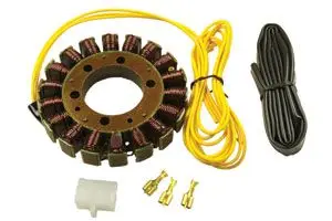 Zlevněný ELECTREX vinutí alternátoru (stator) YAMAHA XV250 88-11, XT 600E 95-02, XTZ660 91-98, SUZUKI LTF250/300, VZ800 97-04, KAWASAKI ZZR600, GPX