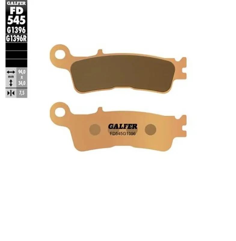 GALFER brzdové destičky KH755 sintrované barva zlatá OFF ROAD přední FANTIC XX 125; XEF/XXF 250/450; XEX 250 22-; YAMAHA YZ 250 22-; WR/YZ 250F/450F 21-; YZ 450FX 21- Zlevněný