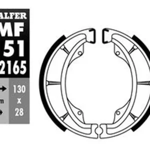 Originální GALFER brzdové čelisti zadní SH602 KAWASAKI ELIMINATOR 125 88-, KX 250 85-86, KX 500 83, SUZUKI DR 125 86-00, DR 250 86-89, DR 600R/PD/DJEBEL/S 85-89, GN 125/250 93-, RG 80 GAMMA 88-, RG 125 79-92, RG 185 75-, RM 500 85-86