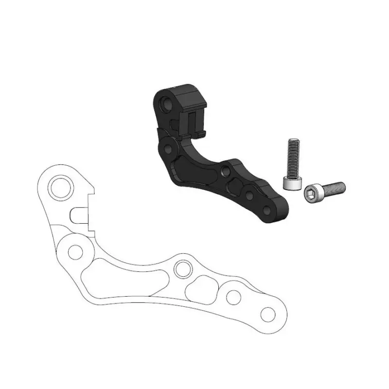 MOTO-MASTER adaptér pro brzdový kotouč přední 260mm KTM, HUSABERG, HUSQVARNA, GASGAS barva černá Finální Výprodej