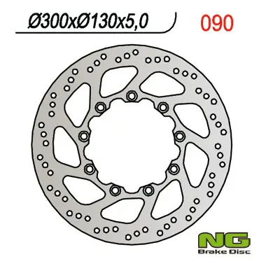 Cenová Bomba NG přední brzdový kotouč KAWASAKI KLE 500 91-03 (300x130x5) (9x10,5mm)